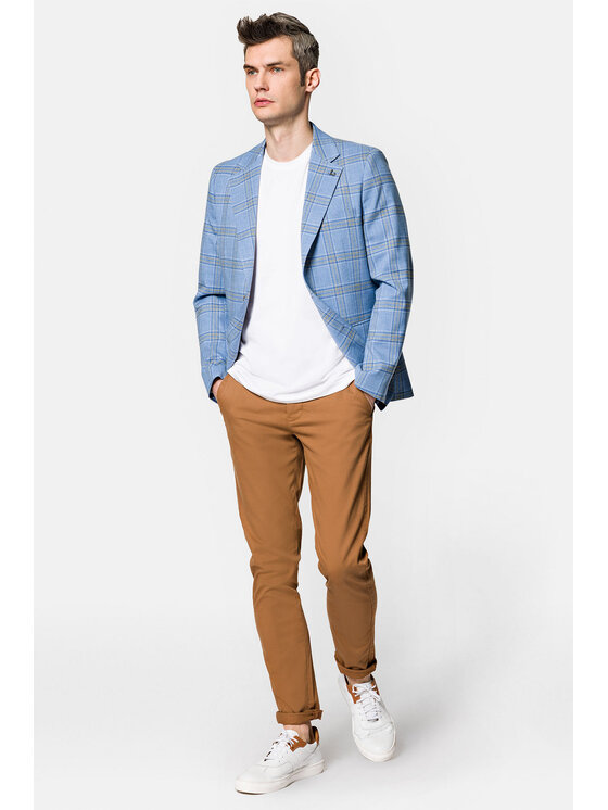 Lancerto Lancerto Marynarka Florence MA131123000016.NIEBIESKI Niebieski Slim Fit