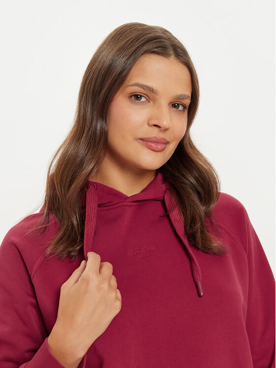 Pepe Jeans Pepe Jeans Felpa Felicity PL581462 Rosso Regular Fit