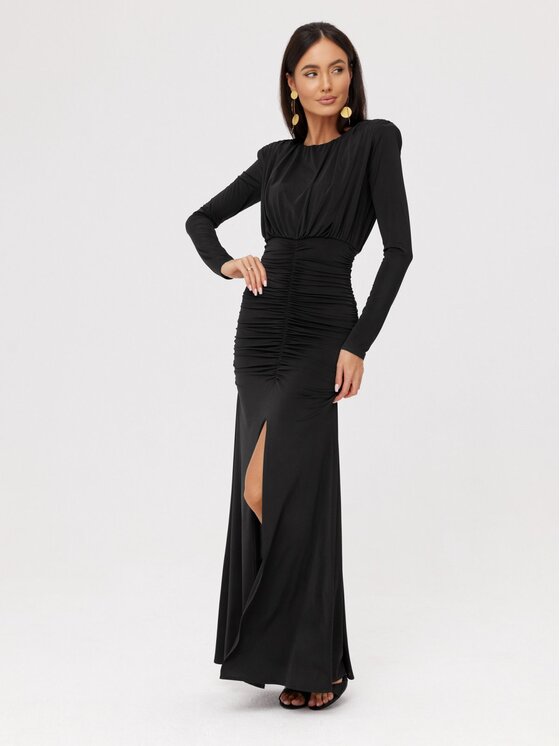 Roco Fashion Roco Fashion Večerní šaty Nerissa Černá Slim Fit