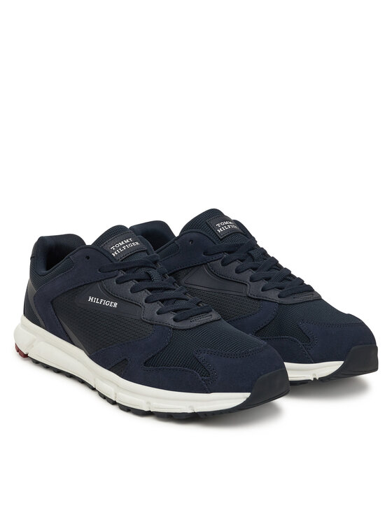 Tommy Hilfiger Tommy Hilfiger Sneakersy Outdoor Runner Mix FM0FM05574 Tmavomodrá