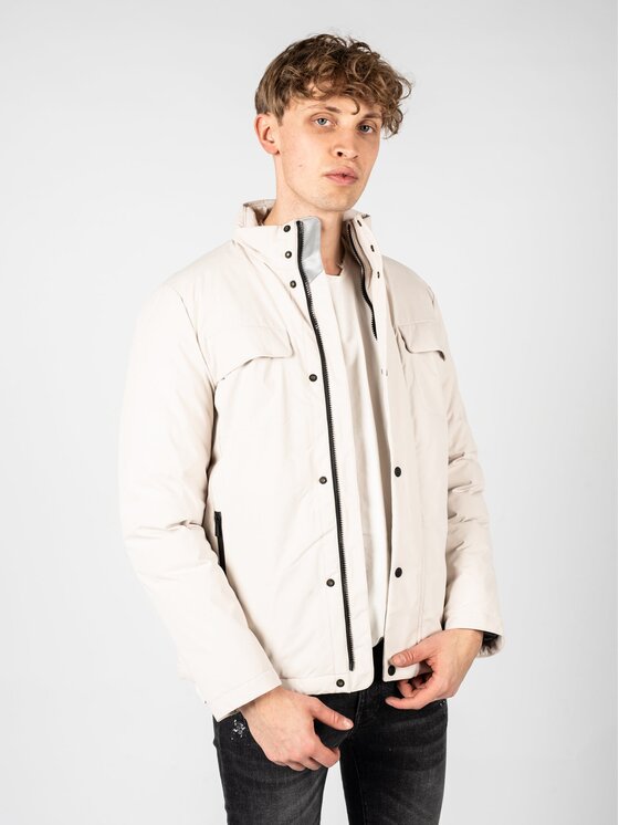 Geox Geox Kurtka przejściowa M2628L T2953 Écru Regular Fit