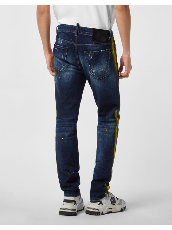 PHILIPP PLEIN PHILIPP PLEIN Jeansy 26867 Niebieski Straight Leg
