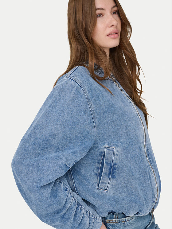 ONLY ONLY Farmer kabát Niki 15362884 Kék Relaxed Fit