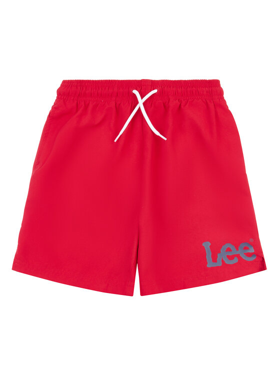 Lee Badeshorts - Kinderkleidung, Größe 15_16Y Rot Wobbly Graphic LEE0102