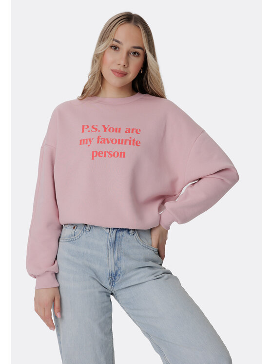 LAURELLA LAURELLA Mikina 1TU020 Růžová Regular Fit