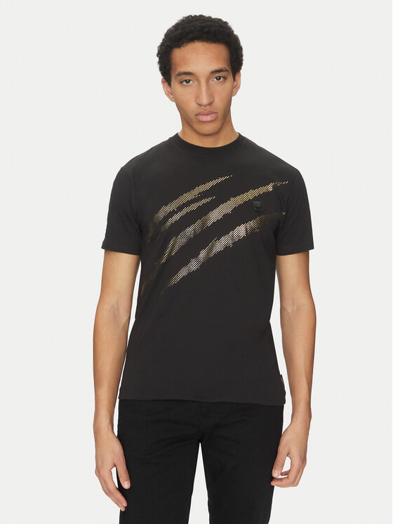 Plein Sport Plein Sport T-krekls SAEC MTK8008 STE001N Melns Regular Fit