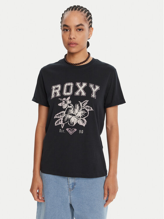 Roxy Roxy T-Shirt Oceanregular Poster ERJZT06017 Tmavomodrá Regular Fit