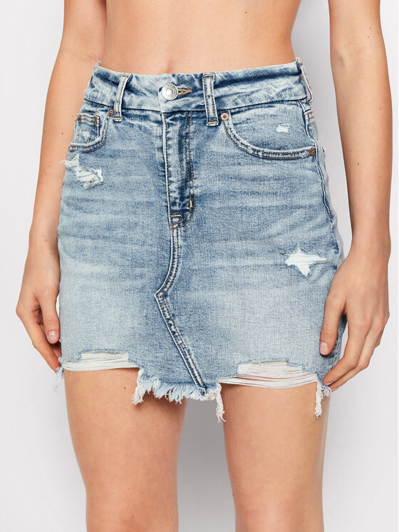 American Eagle American Eagle Jeans suknja 033-2543-6316 Plava Curvy Fit