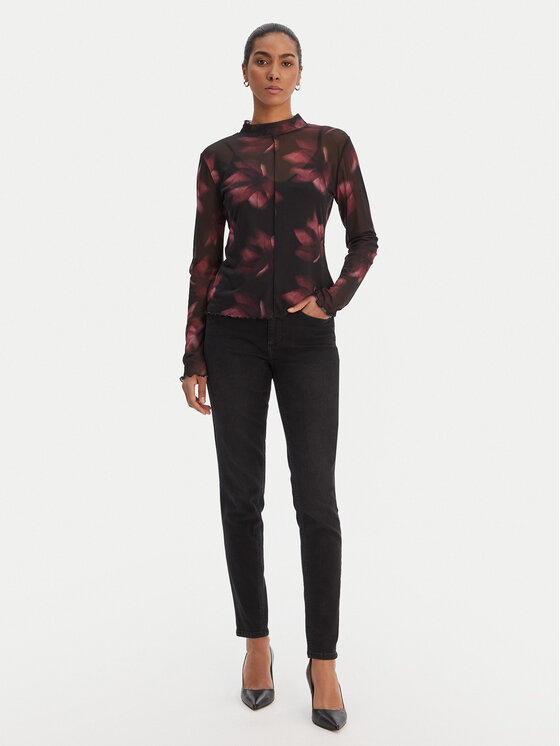 Morgan Morgan Blúzka 261-TALEXI Čierna Slim Fit
