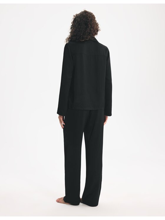 Esotiq Esotiq Piżama 46013 Czarny Relaxed Fit