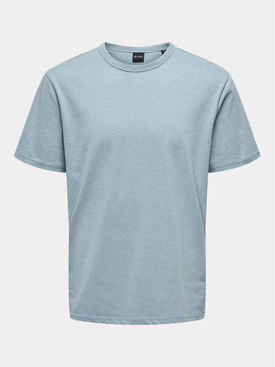 Only & Sons Only & Sons T-Shirt Smart 22026726 Niebieski Regular Fit