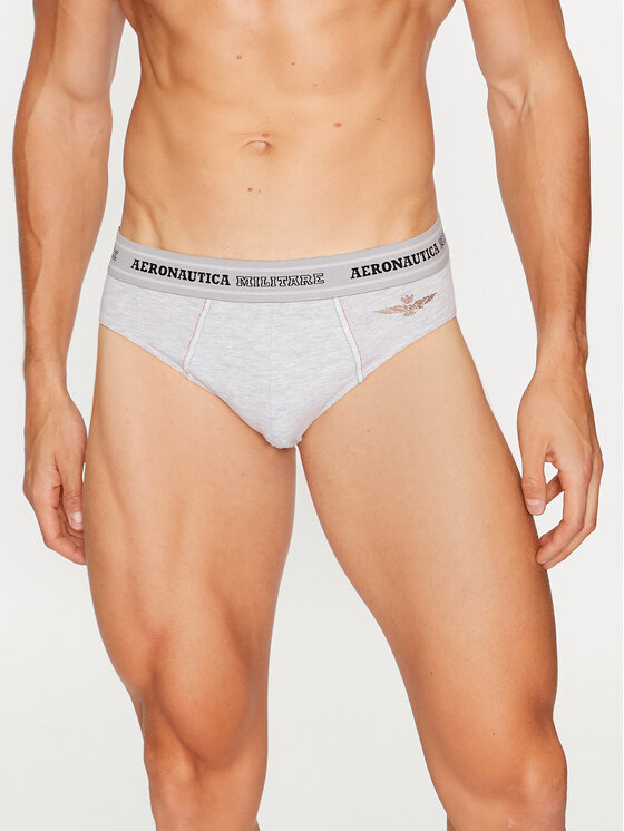 Aeronautica Militare Aeronautica Militare 2er-Set Slips AM1USL002 Grau