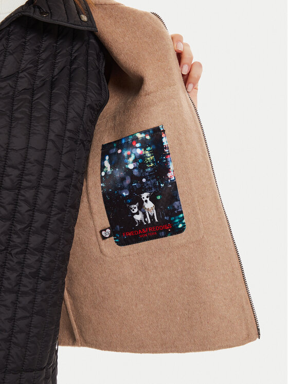 Frieda & Freddies Frieda & Freddies Преходно яке 3718B Бежов Relaxed Fit