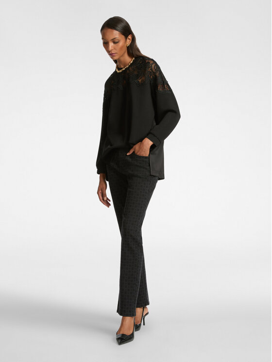 Elena Mirò Elena Mirò Felpa G847Z000399N033 Nero Regular Fit