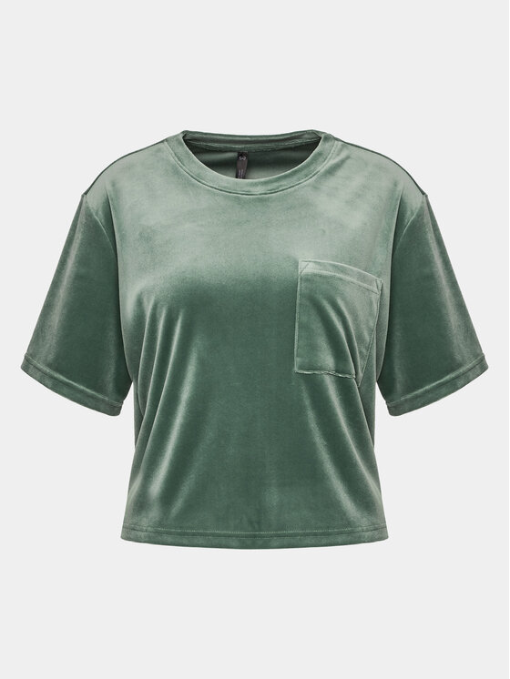 Hunkemöller Hunkemöller Pyžamový top 203210 Zelená Comfortable Fit