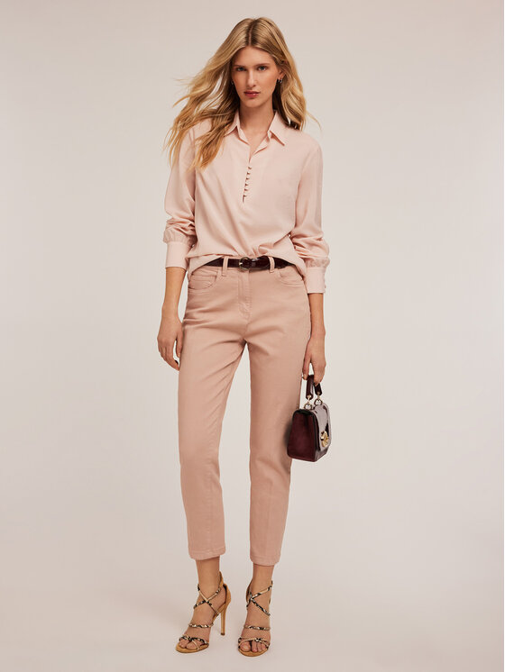 Motivi Motivi Pantaloni di tessuto P730Q003765N006 Rosa Boy Fit