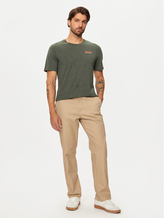 Jack&Jones Jack&Jones Tričko Erik 12257603 Zelená Relaxed Fit