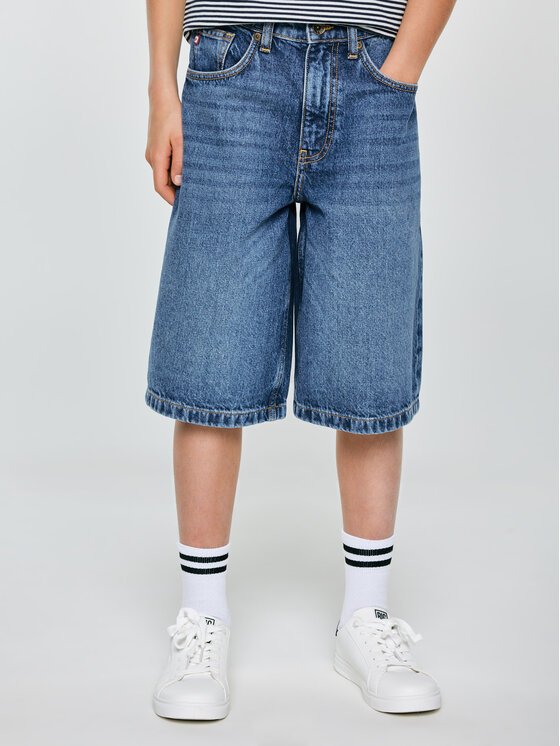 BIG STAR BIG STAR Szorty jeansowe ANDYS Granatowy Loose Fit