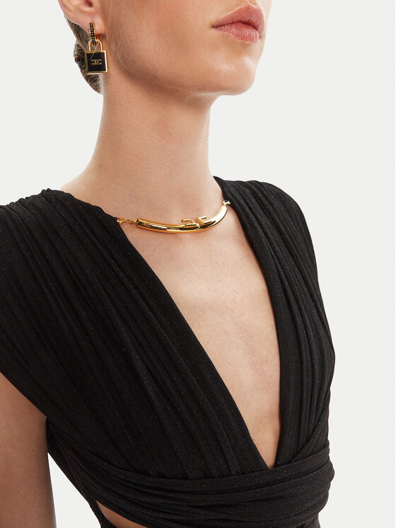 Elisabetta Franchi Elisabetta Franchi Sukienka wieczorowa AB-R15-56E2-V690 Czarny Regular Fit