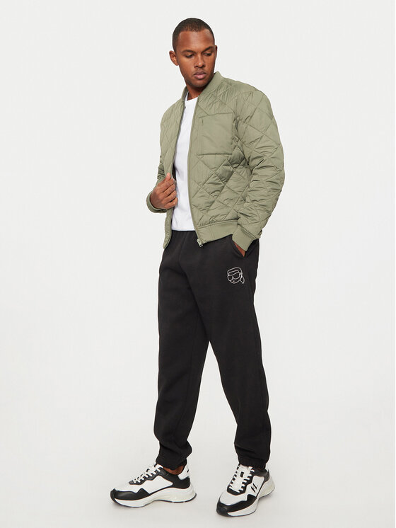 KARL LAGERFELD KARL LAGERFELD Спортивні штани 705443 544908 Чорний Regular Fit