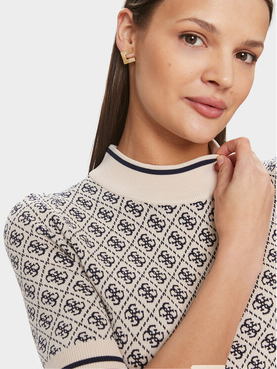 Guess Guess Повсякденна сукня W3YK39 Z37K0 Écru Bodycon Fit