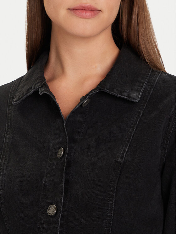 Guess Jeans Guess Jeans Džinsinė suknelė W5BK48 D0831 Juoda Slim Fit