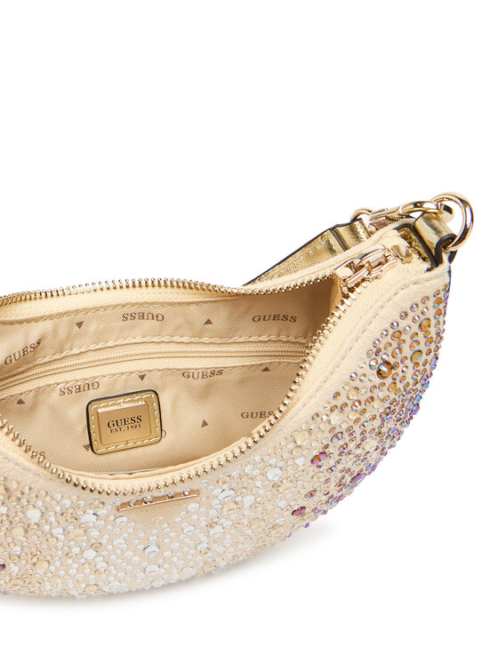 Guess Guess Дамска чанта Tasmin Mini HWEG99 31720 Златист