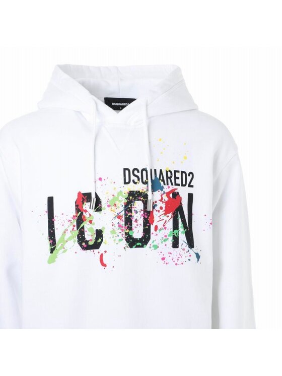 Dsquared2 Dsquared2 Mikina S79GU0072 S25516 100 Bílá Regular Fit
