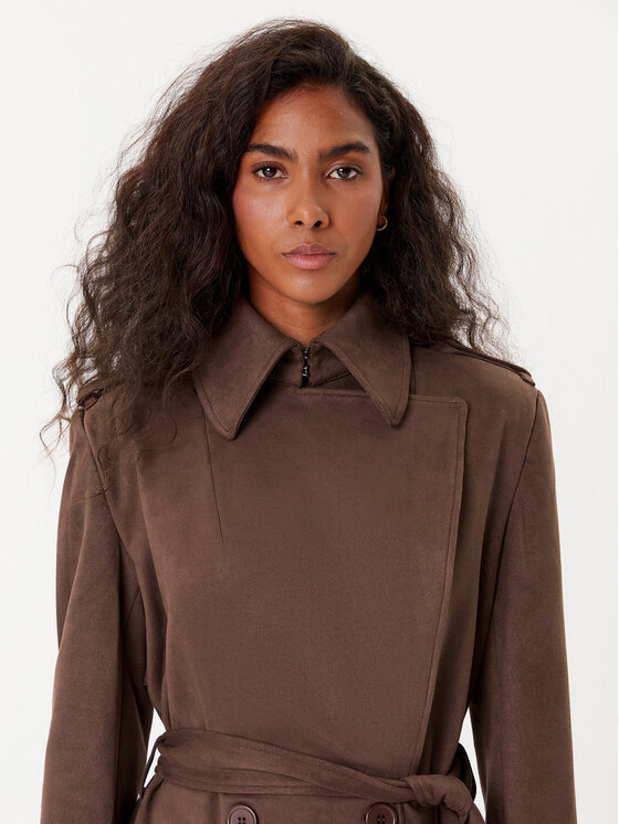 Bardot Bardot Trench Kira Vegan Suede 57053JB4 Smeđa Regular Fit