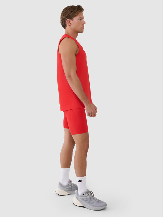 4F 4F Szorty sportowe NOS Czerwony Slim Fit