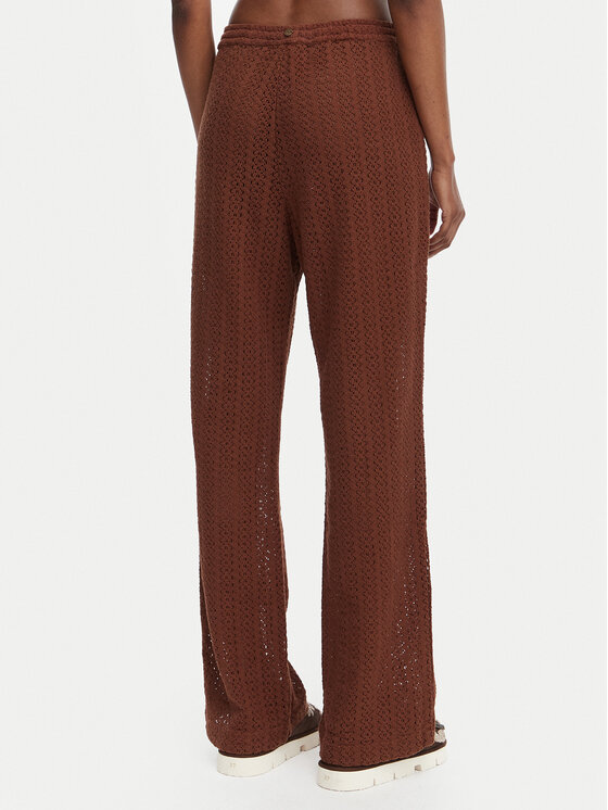 Roxy Roxy Παντελόνι υφασμάτινο Mood Moving ERJX603493 Σκούρο καφέ Regular Fit