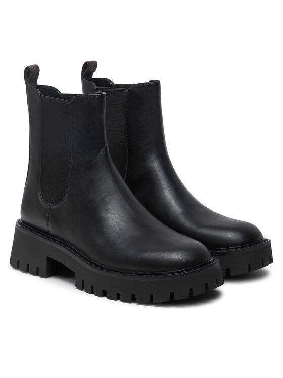 MICHAEL Michael Kors MICHAEL Michael Kors Kotníková obuv s elastickým prvkem 40F4ASFE6L Černá