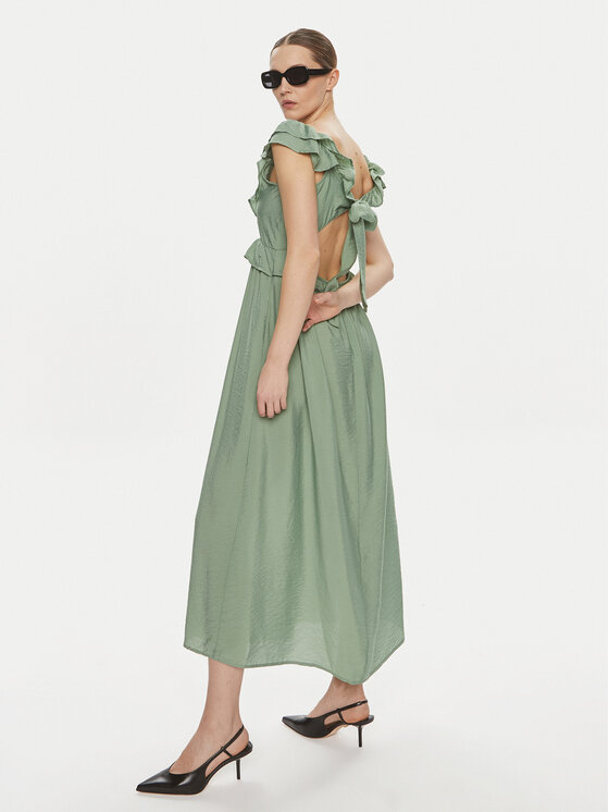 Vero Moda Vero Moda Rochie de vară Josie 10303761 Verde Regular Fit