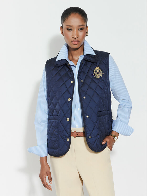 LAUREN RALPH LAUREN LAUREN RALPH LAUREN Bezrękawnik 297P10887001 Granatowy Regular Fit