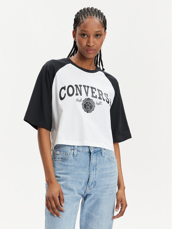 Converse T-shirt Retro 10026050-A01 Bijela Relaxed Fit