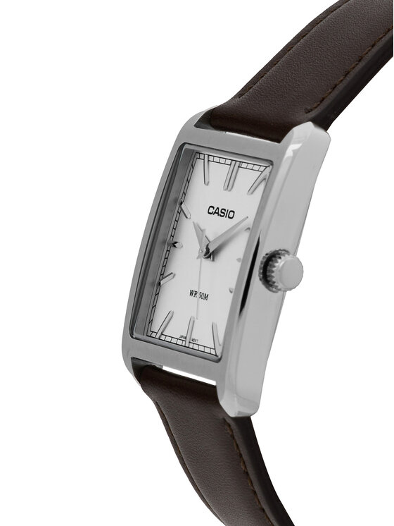 Casio Casio Zegarek MTP-B215L-7AVER Srebrny