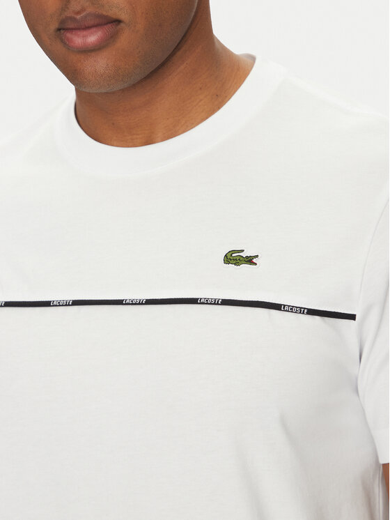 Lacoste Lacoste Majica TH9842 Bela Regular Fit