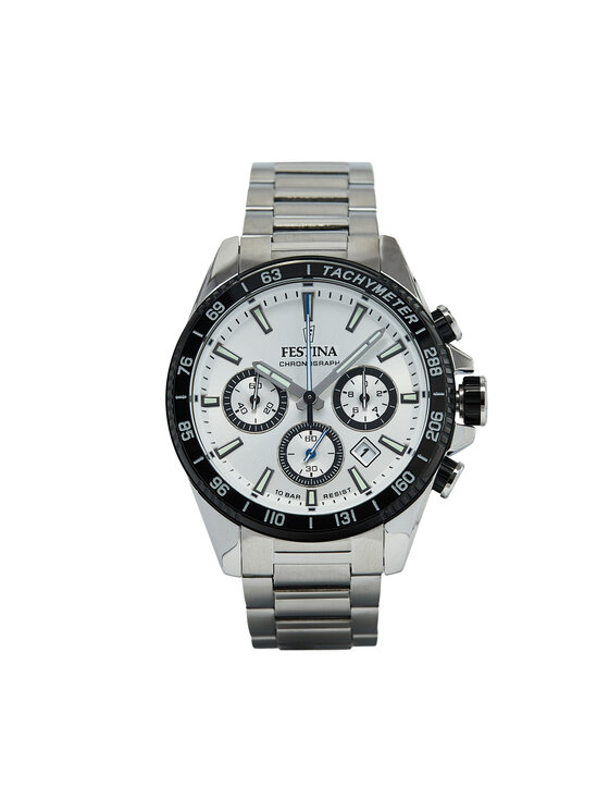 Festina Festina Zegarek Timeless Chronograph F20560/1 Srebrny