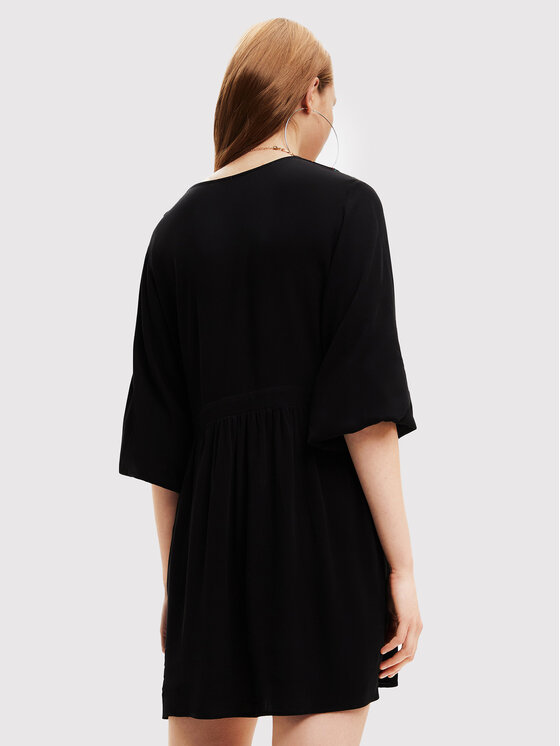 Desigual Desigual Φόρεμα καθημερινό Marian 22WWVW57 Μαύρο Relaxed Fit