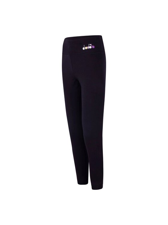 Diadora Diadora Legginsy L.LEGGINGS SPOTLIGHT Czarny Basic Fit
