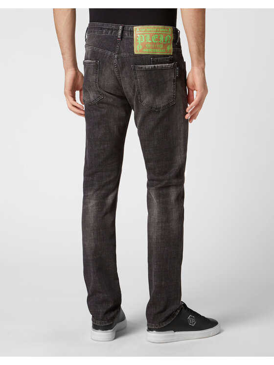 PHILIPP PLEIN PHILIPP PLEIN Jeansy 129 Szary Straight Leg