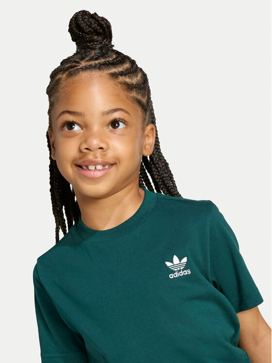 adidas adidas Komplet t-shirt i spodenki JY4875 Zielony Regular Fit