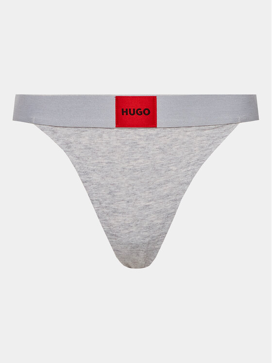 HUGO Hugo Chilot tanga String Red Label 50492326 Gri