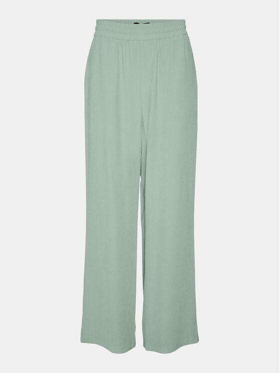 Vero Moda Vero Moda Hlače Carmen 10278926 Zelena Wide Leg