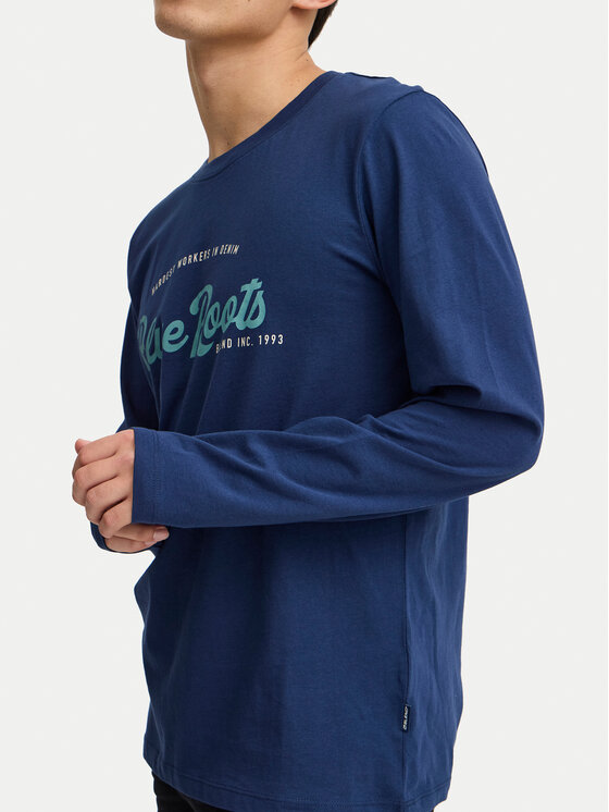 Blend Blend Longsleeve 20717825 Σκούρο μπλε Regular Fit