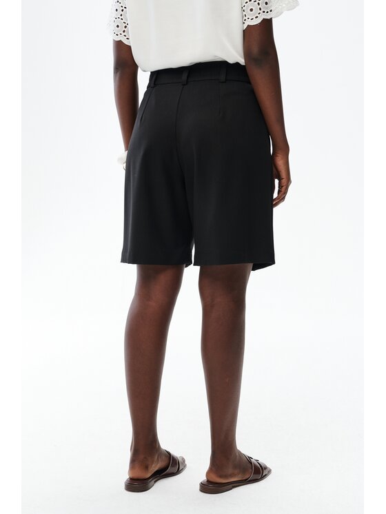 blue shadow blue shadow Bermudy Rafii Czarny Regular Fit