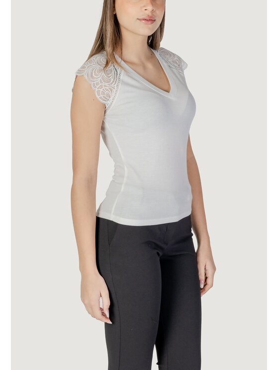 Morgan De Toi Morgan De Toi Canottiera 251-DMEG Bianco Shirt Fit