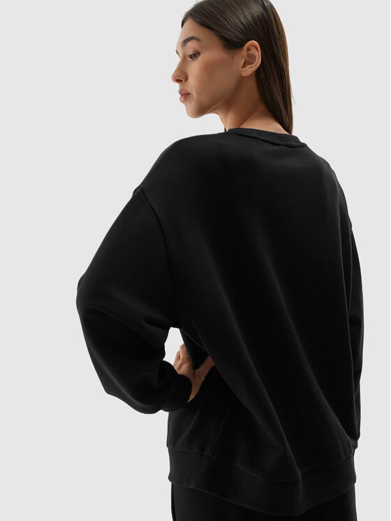 4F 4F Bluza 4FWAW24TSWSU1313 Czarny Regular Fit