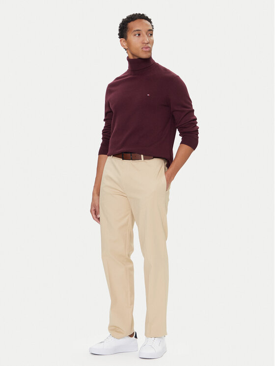 Tommy Hilfiger Tommy Hilfiger Rolák MW0MW28048 Bordová Regular Fit