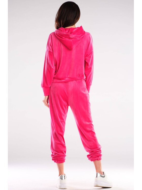Awama Awama Bluza A412 Różowy Basic Fit